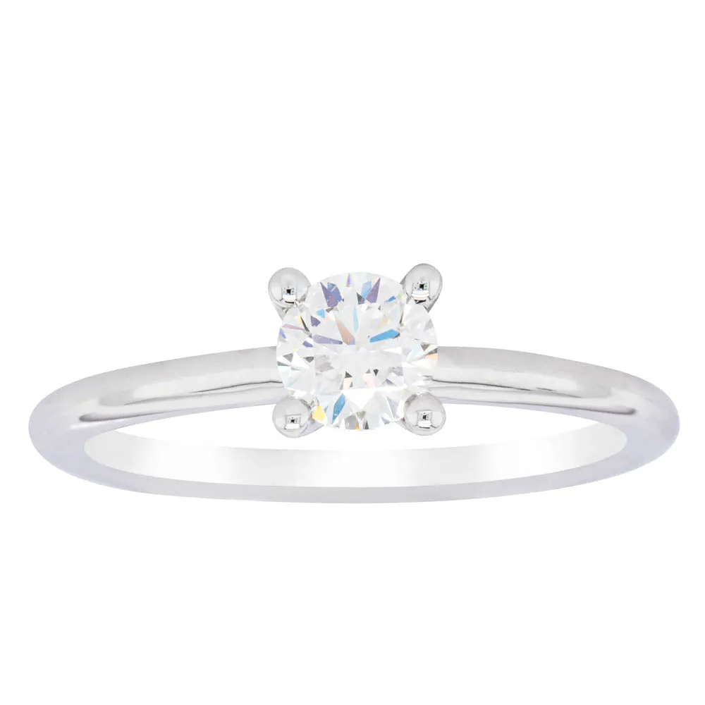 18ct White Gold .50ct Diamond Melba Ring