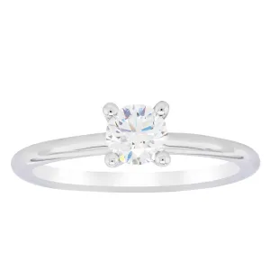 18ct White Gold .50ct Diamond Melba Ring