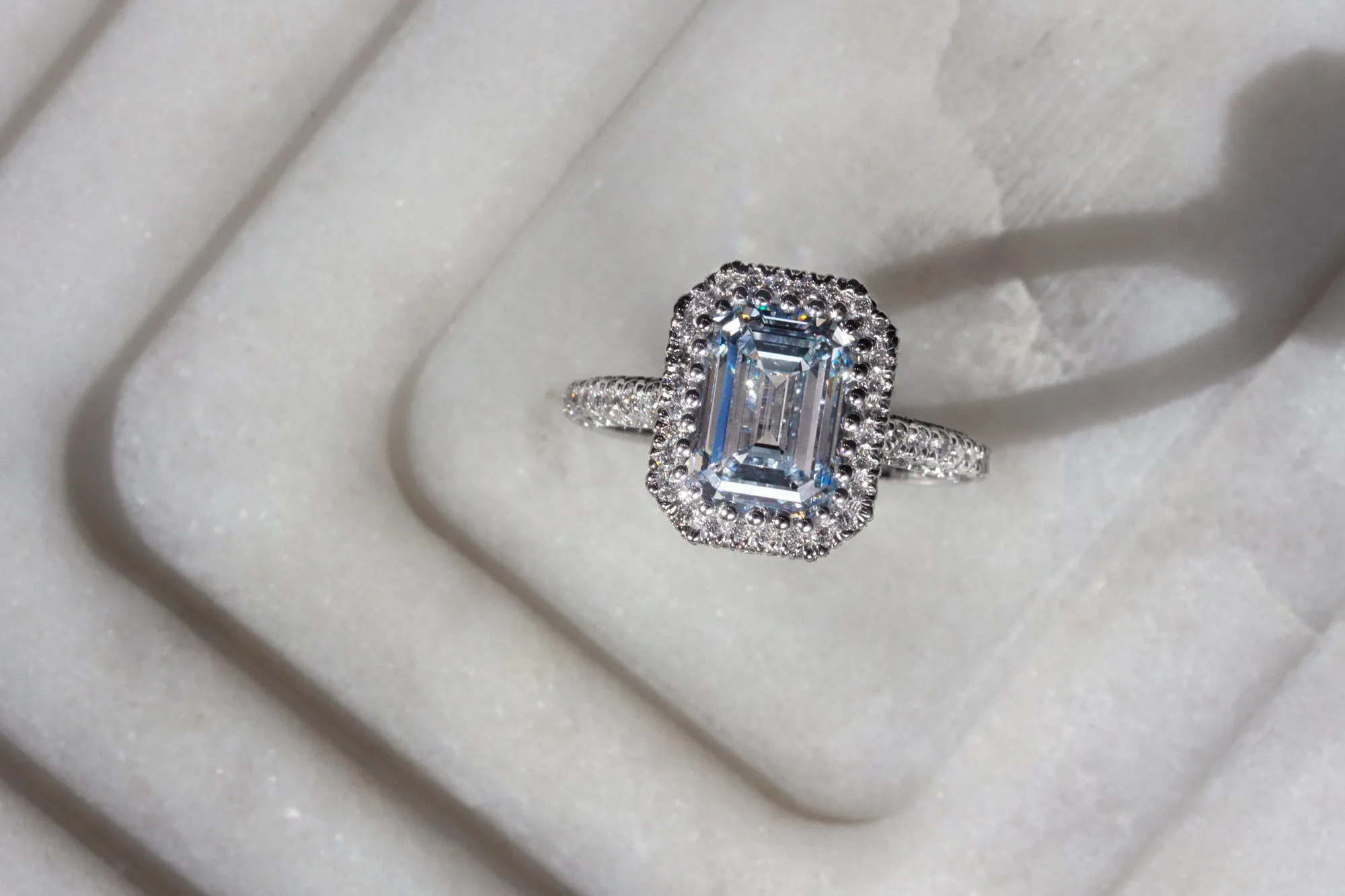 4.52ct.tw Blue Diamond Ring (IGI)