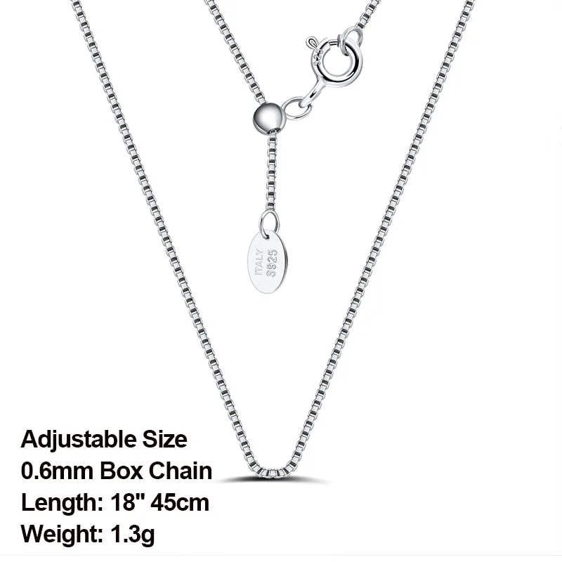 925 Sterling Silver Italian Handmade 1.2mm Chopin Chain Necklace for Women Fashion Simple Basic Neck Chain Jewelry SC53