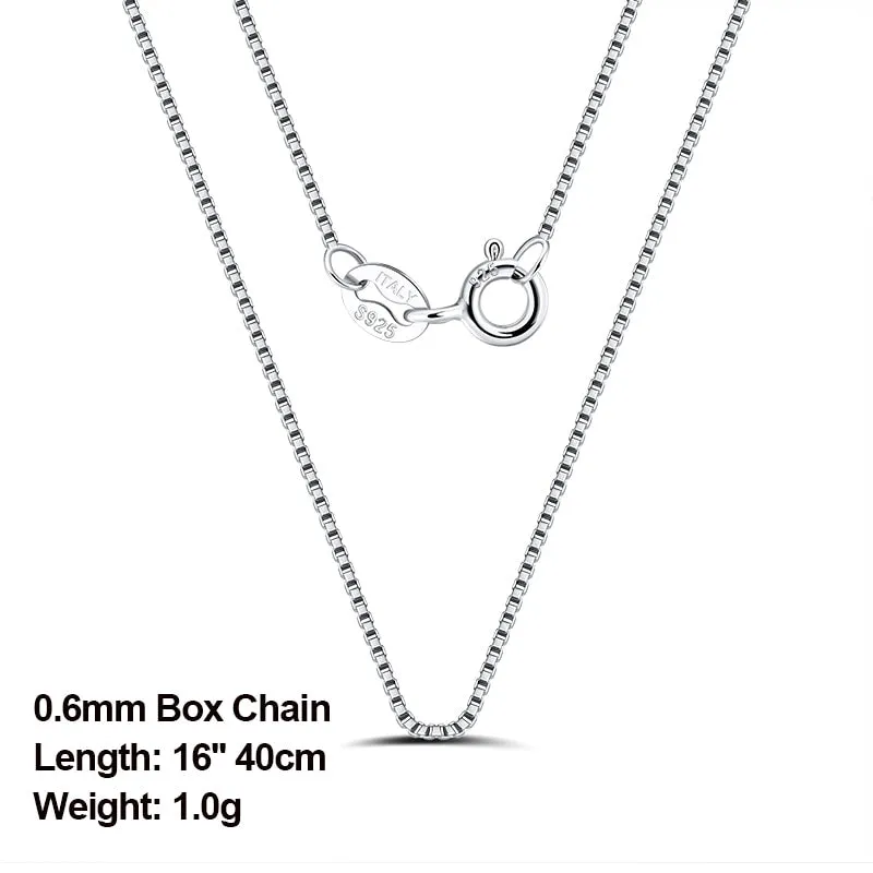 925 Sterling Silver Italian Handmade 1.2mm Chopin Chain Necklace for Women Fashion Simple Basic Neck Chain Jewelry SC53