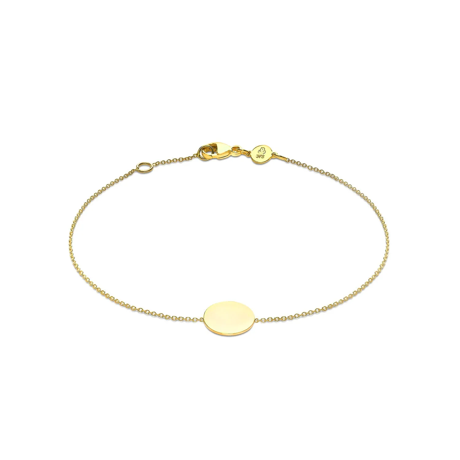 9K Gold Mini Disc Bracelet - 1.29.7642