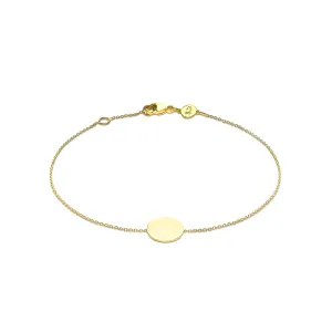 9K Gold Mini Disc Bracelet - 1.29.7642