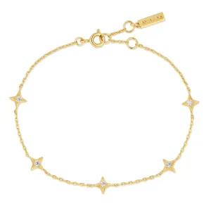 Ania Haie Gold Stars Station Bracelet B061-02G