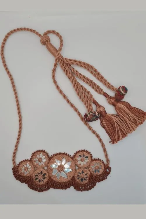 Antarang, Brown Set , 100% Cotton. Hand Made By Divyang Rural Women