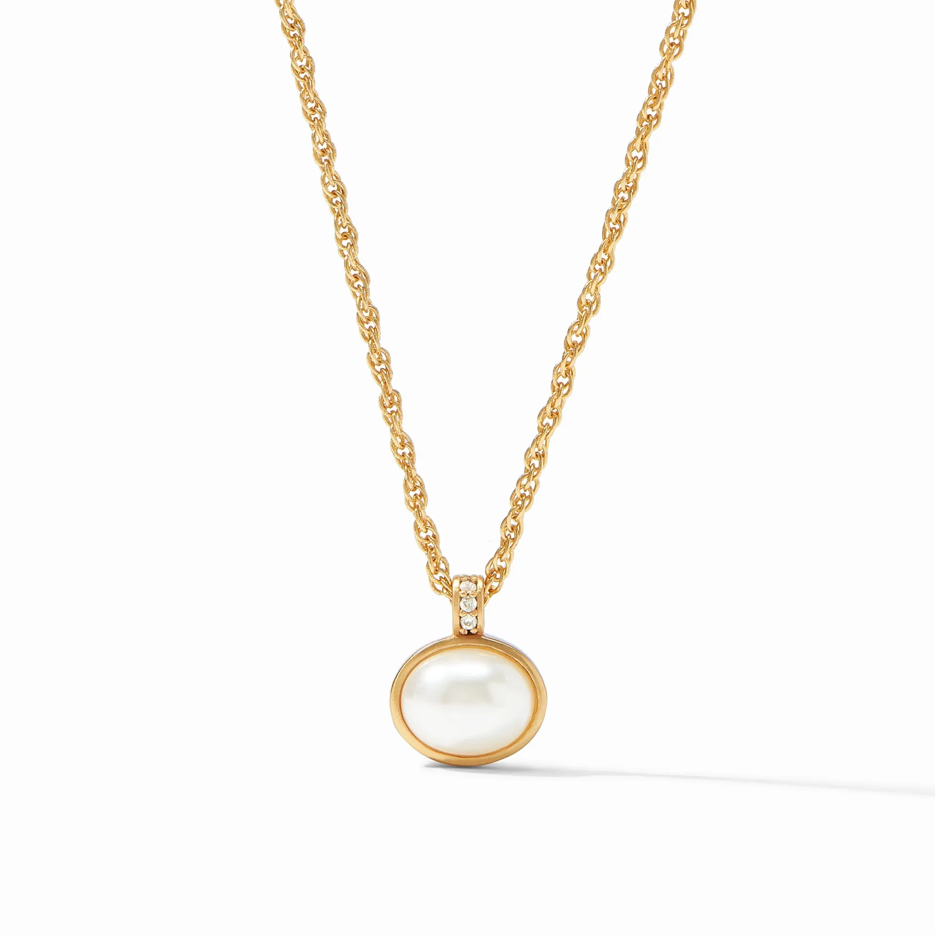 Antonia Solitaire Necklace Pearl