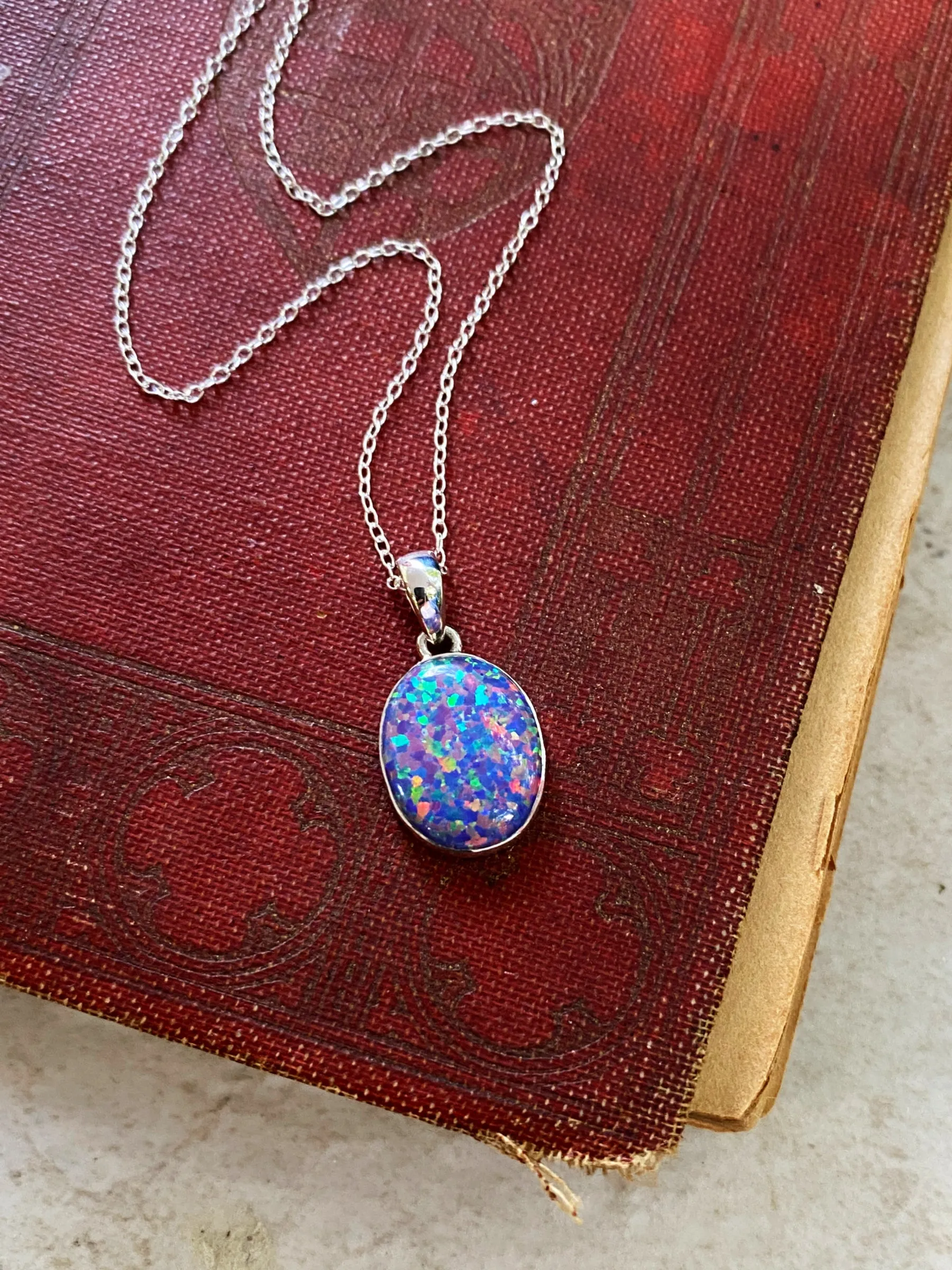 Balloon Opal Pendant Necklace