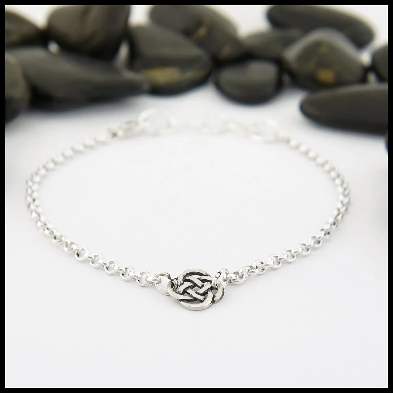 Celtic Chain Bracelet in Silver