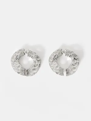 Circular Textured Earrings