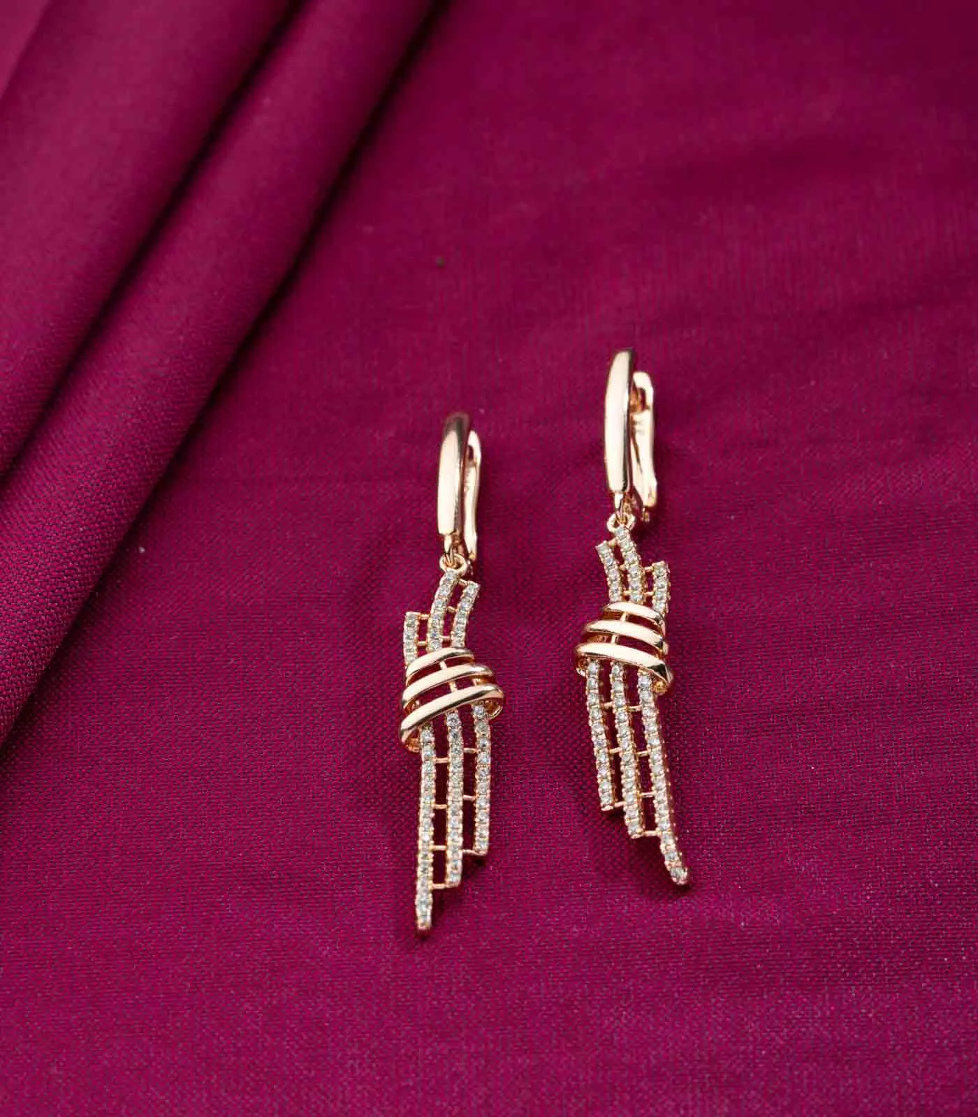 Classic Maze Earrings (Brass)