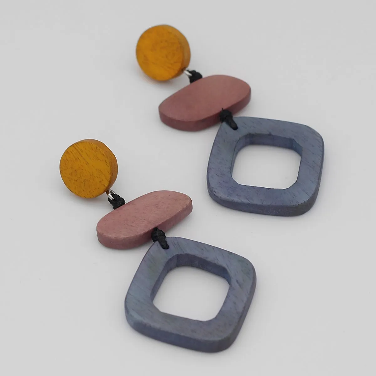 Contemporary Multicolor Lara Statement Earrings