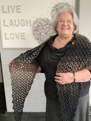 Crochet Kit - Simple V-Stitch Shawl