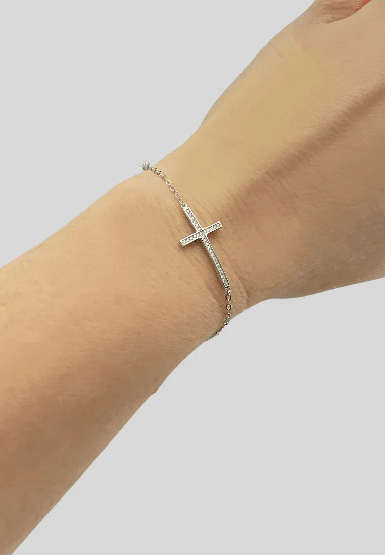 CROSS BRACELET SILVER