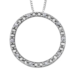 Diamond Hoop Pendant