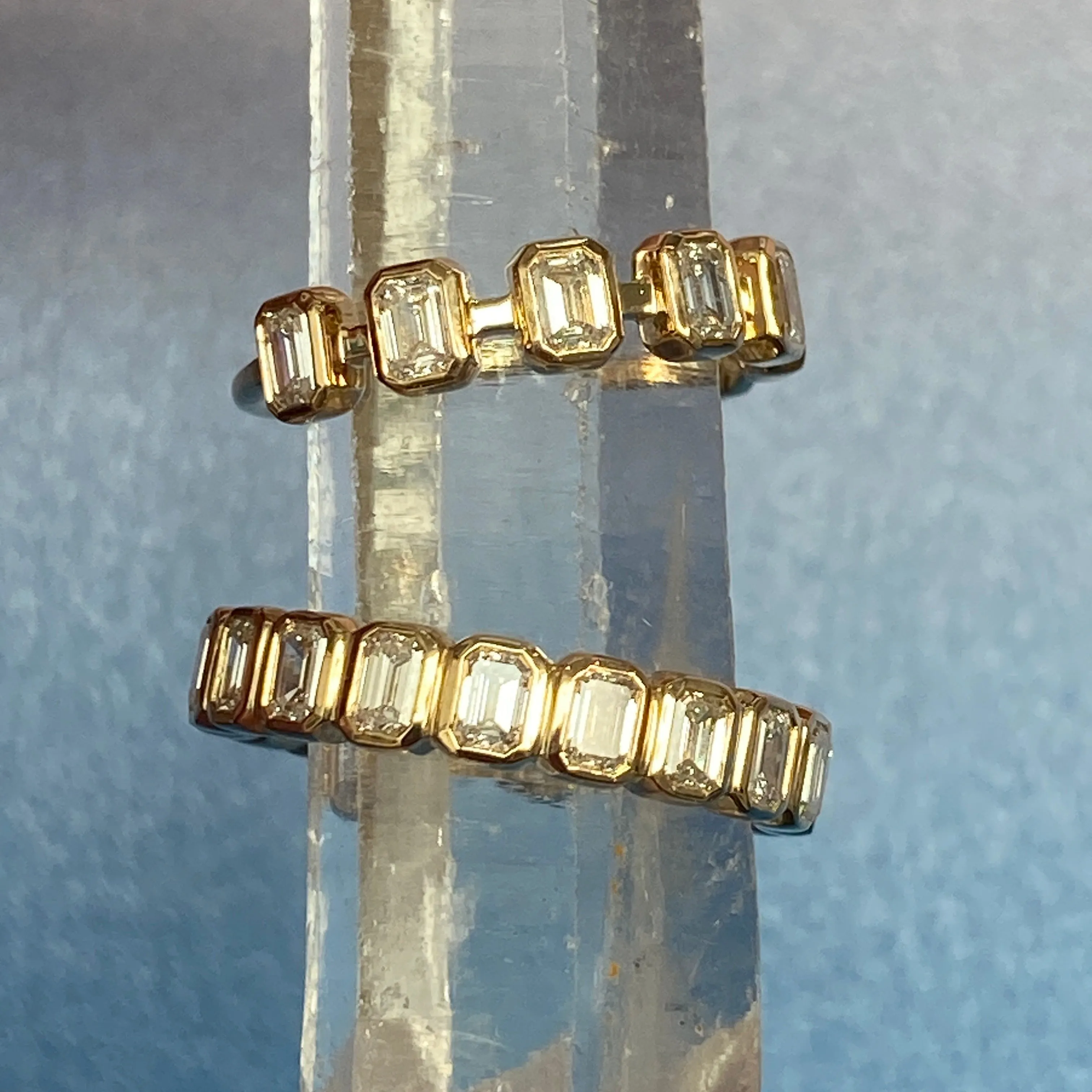 Emerald Cut Diamond Eternity Band