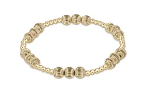 Enewton - Dignity Joy Pattern 6mm Bead Bracelet - Gold