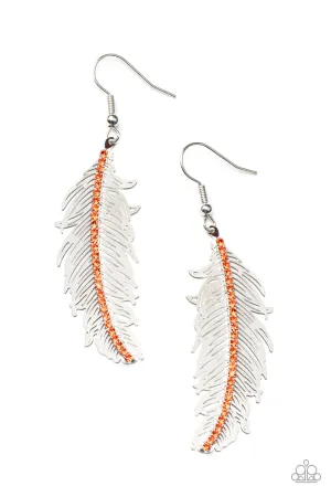 Fearless Flock - Orange Earring