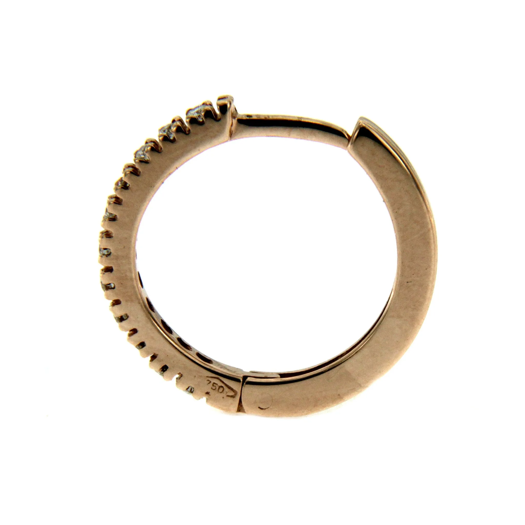 Gold Diamond mini Hoop Earrings