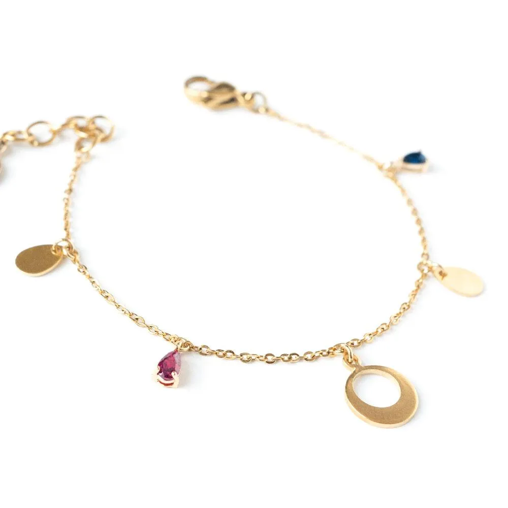 Gold Plated Horizon Crystal Bracelet