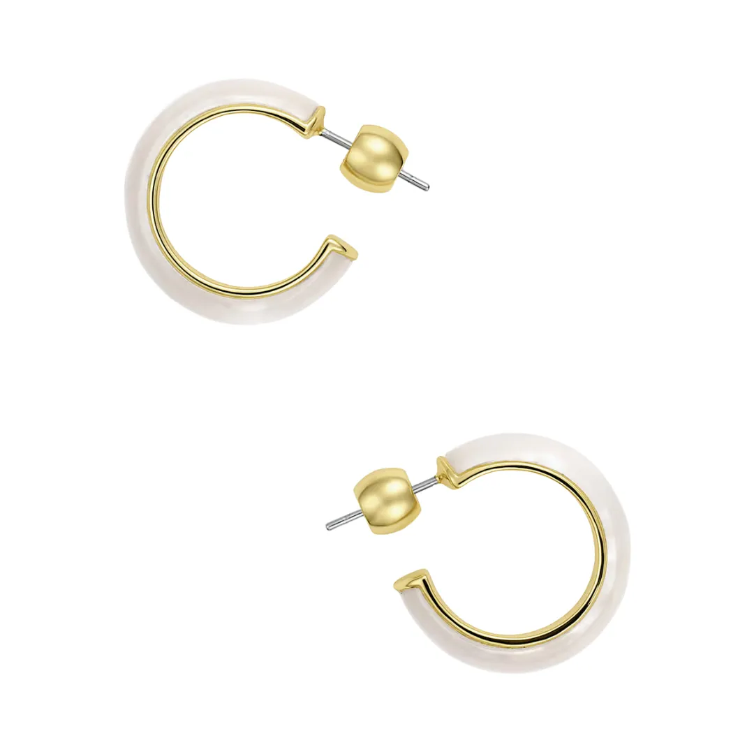 Gorjana Paseo Marble Small Hoops