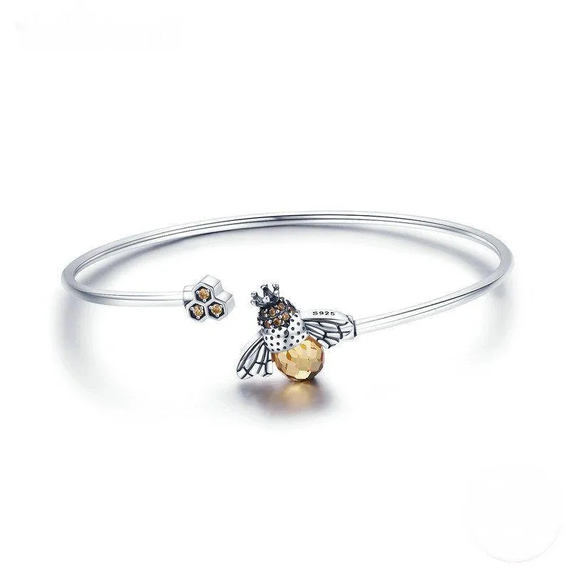 Honey Bee Sterling Silver Bracelet