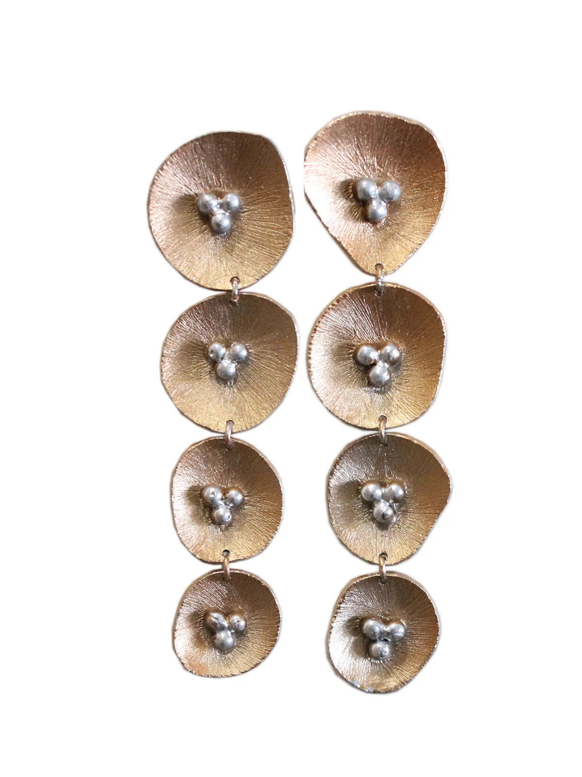 Hyperbole Accessories -Copper Metal Pod Danglers