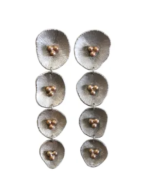 Hyperbole Accessories -Silver Metal Pod Danglers