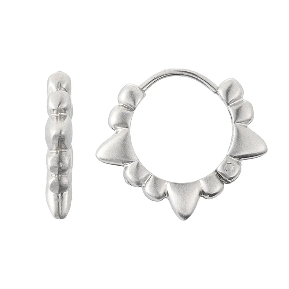 Jagged Hoop Earrings