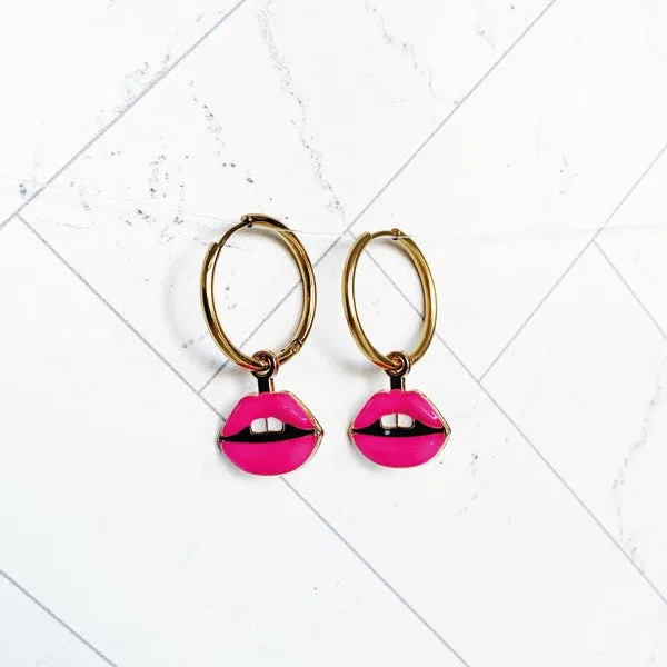 Lip Loop Earrings