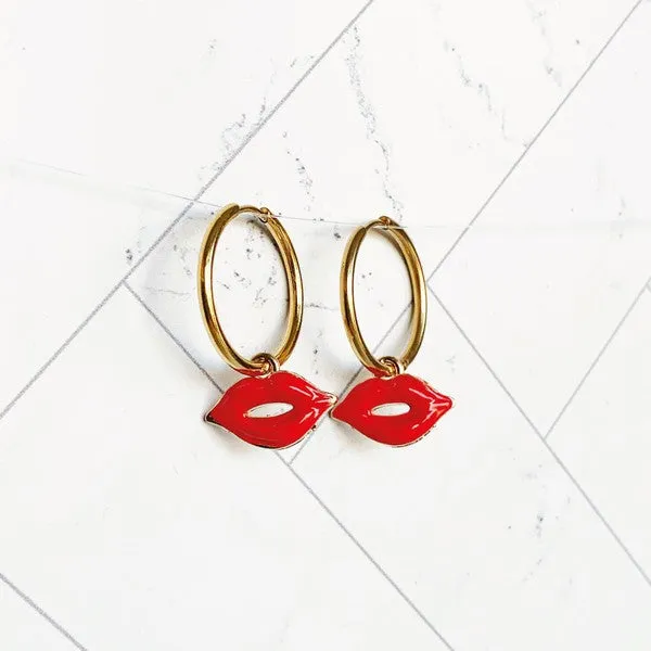 Lip Loop Earrings