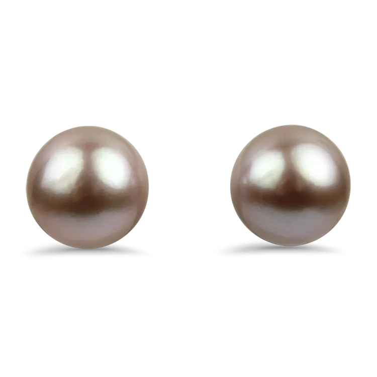 Mastoloni 18k Yellow Gold Pink Freshwater Pearl Stud Earrings