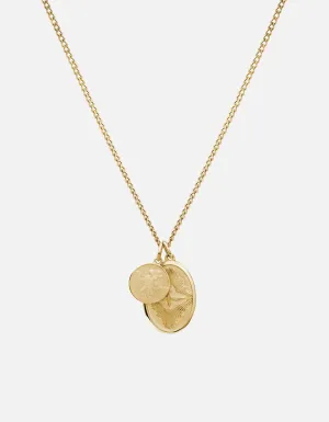 Mini Dove Necklace, 14k Gold