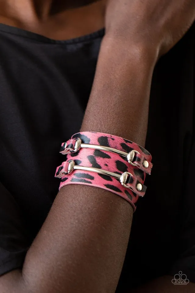 Paparazzi Bracelet ~ Safari Scene - Pink