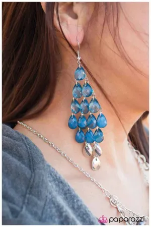 Paparazzi Earring ~ Hey Ombre! - Blue