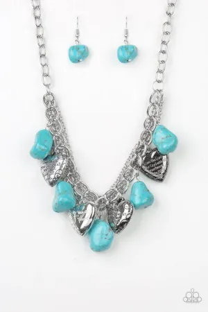 Paparazzi Necklace ~ Change Of Heart - Blue