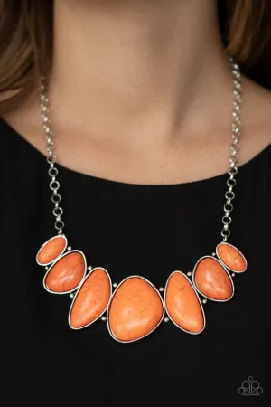 Paparazzi Necklace ~ Primitive - Orange