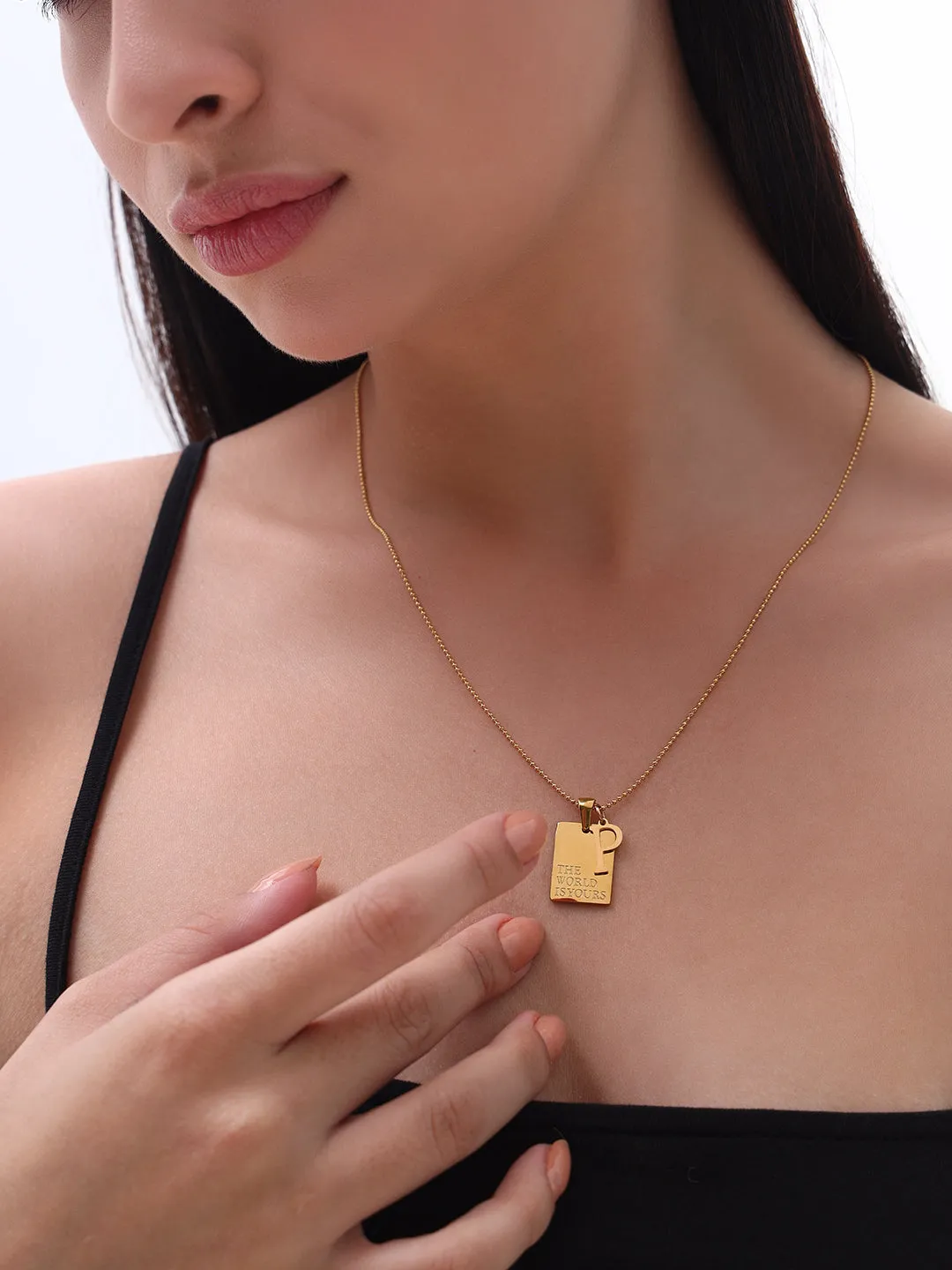 Personalized Timeless Chip Pendant