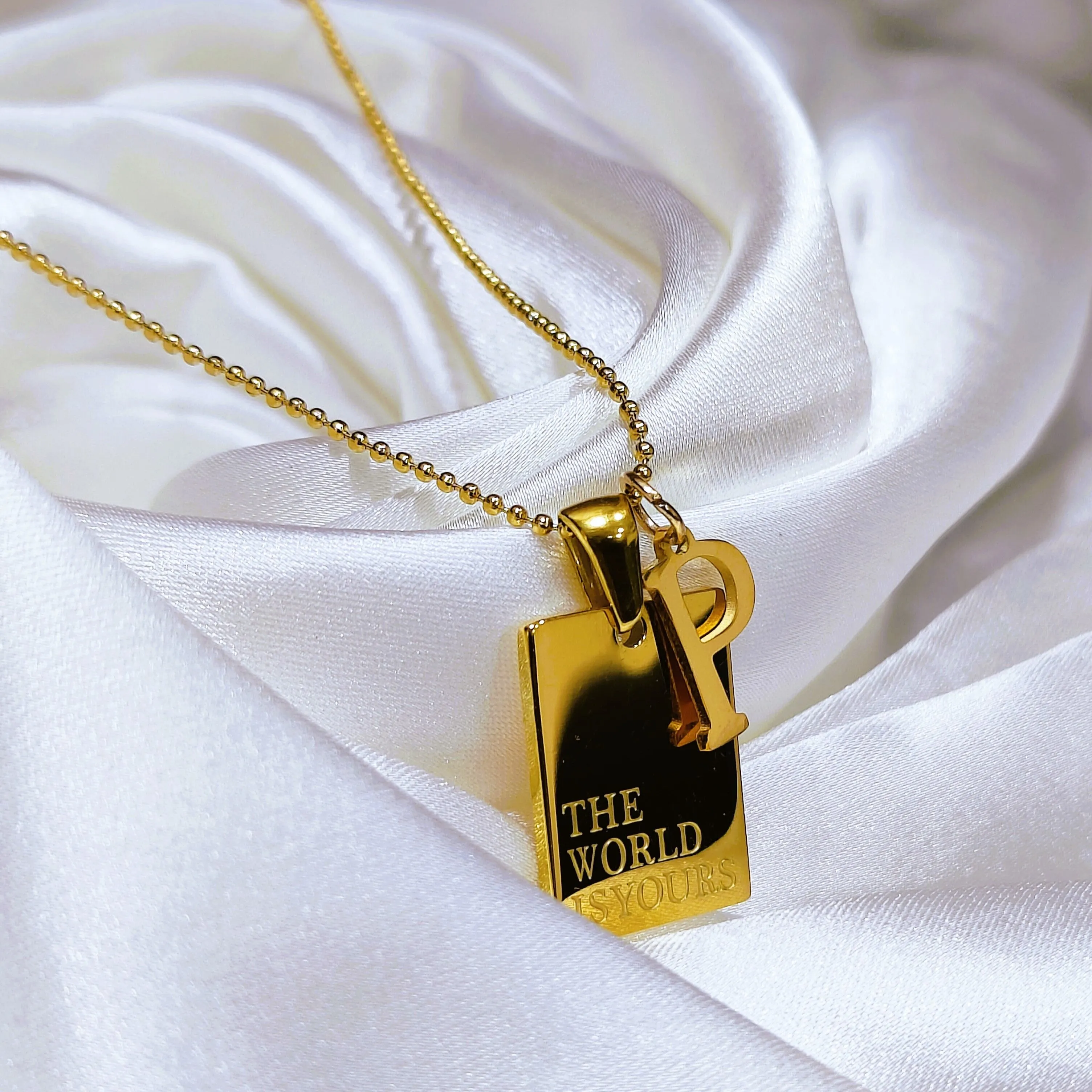 Personalized Timeless Chip Pendant