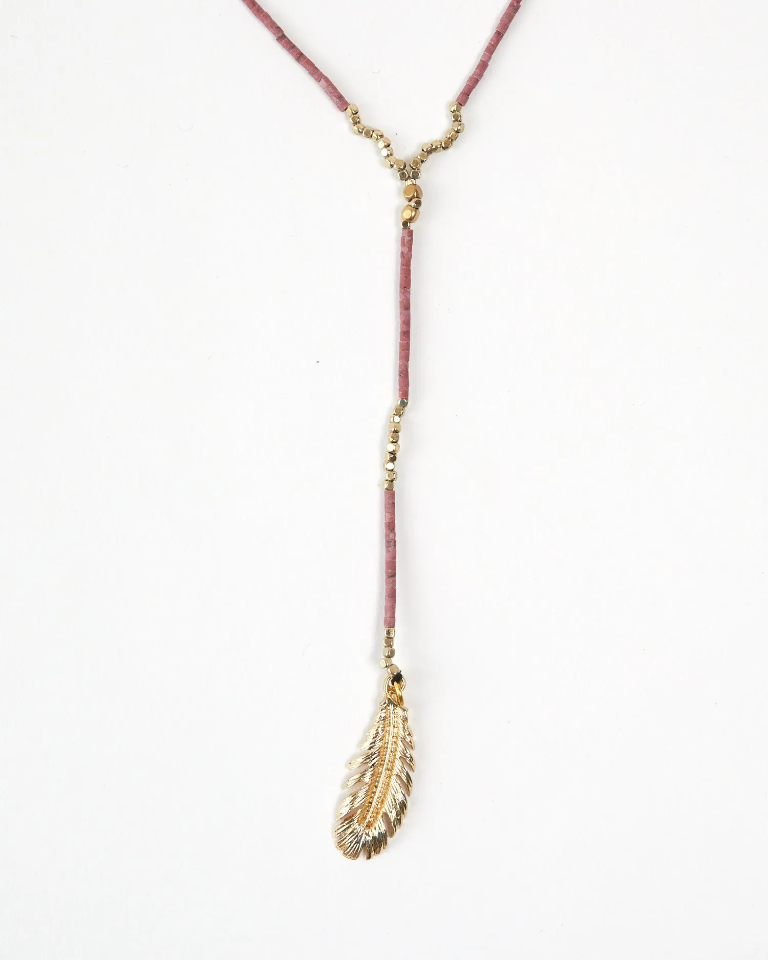 Pink Rondelle Necklace