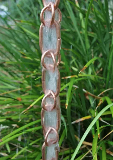 Rain Chain Link and Loop Rainchain- Copper