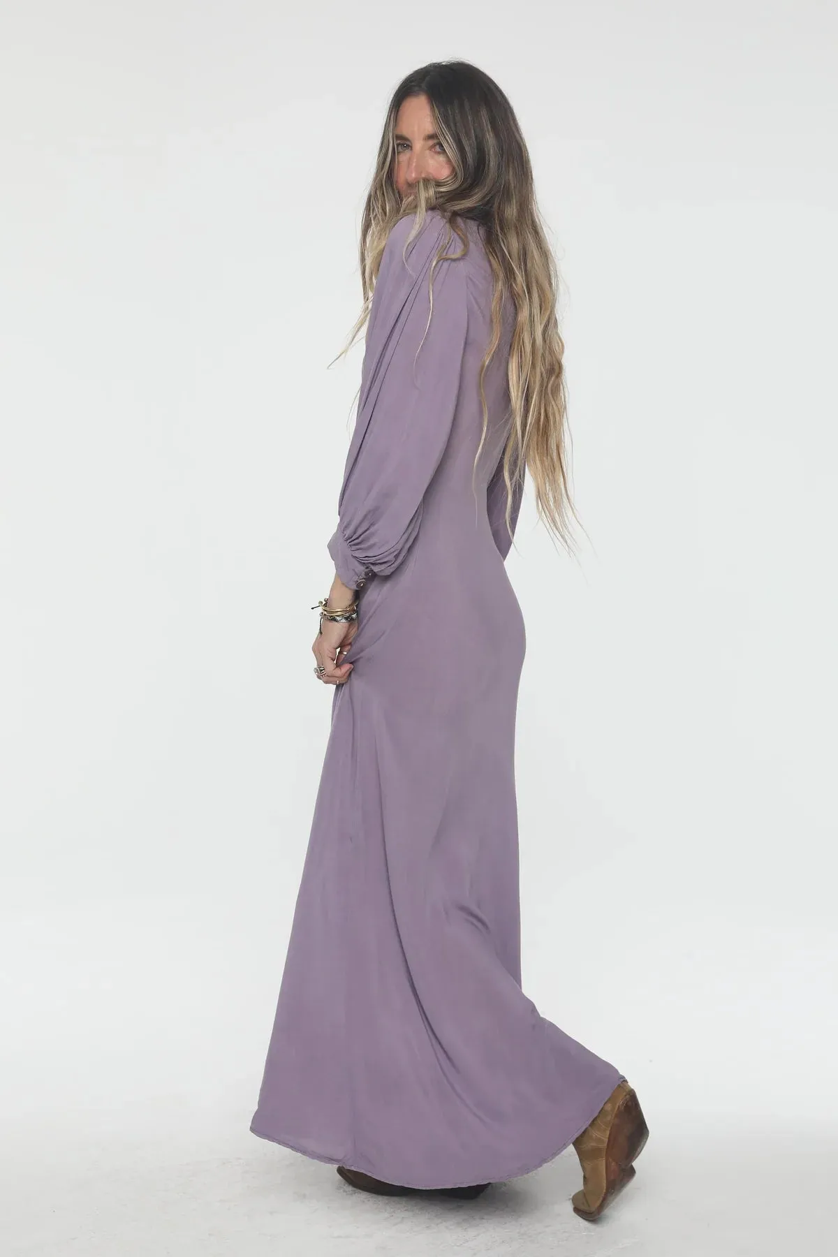 Rio Saloon Maxi Dress in Rio Storm