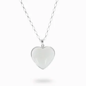 Scolecite Heart Necklace