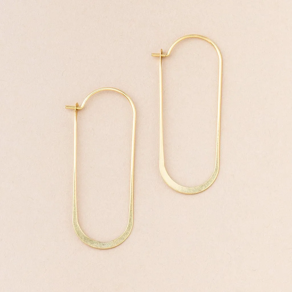 Scout Refined Earring Collection - Cosmic Oval Gold Vermeil