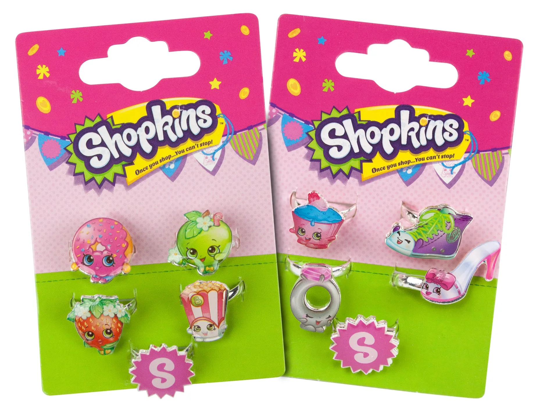 Shopkins Girls Ring Set Bundle Gift Set