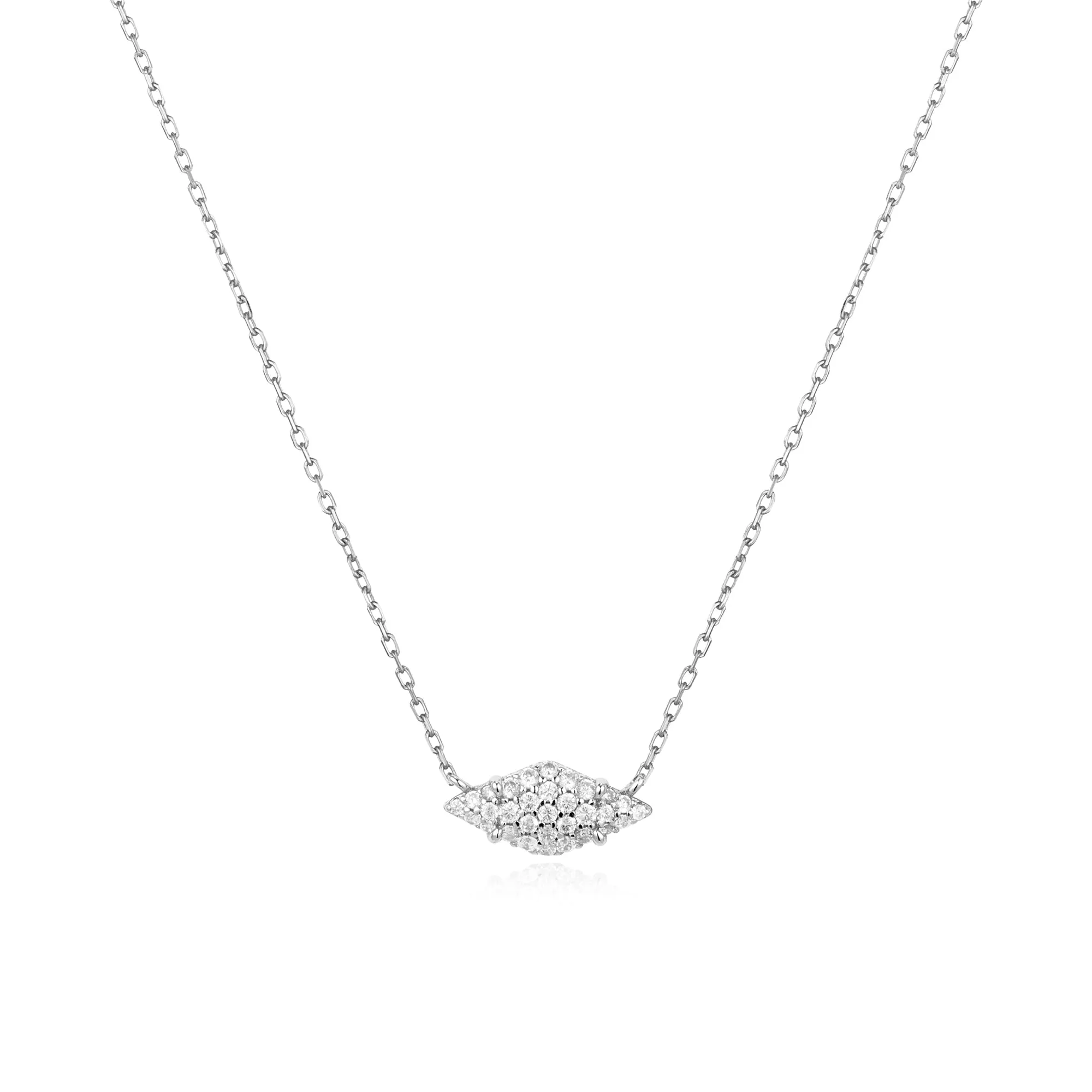 Silver Pavé Sparkle Necklace