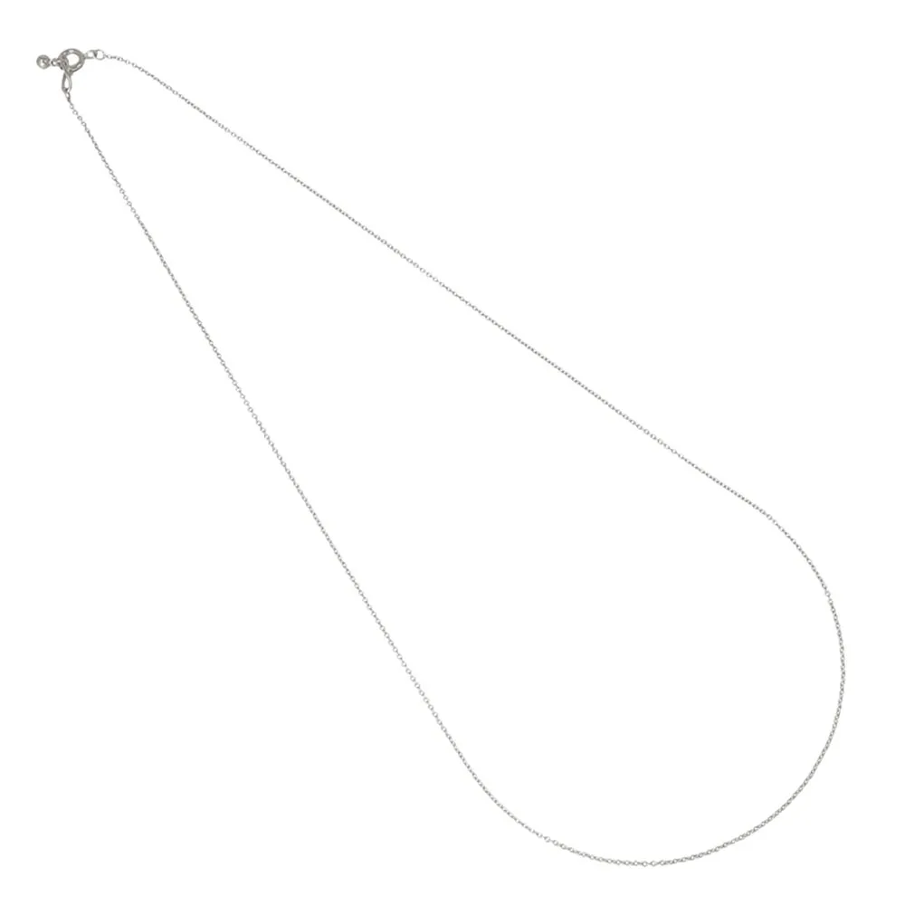 Silver Tone Cable Chain Necklace