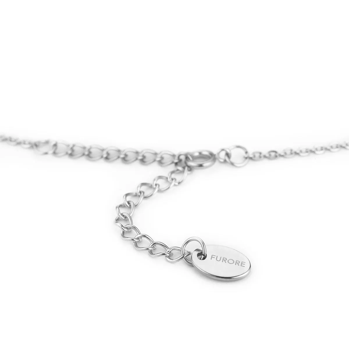 Stainless Steel Bracelet With Small Dangling Charms Silver Colour