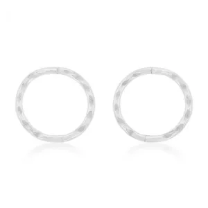 Sterling Silver Sleeper Facet 8mm Earrings