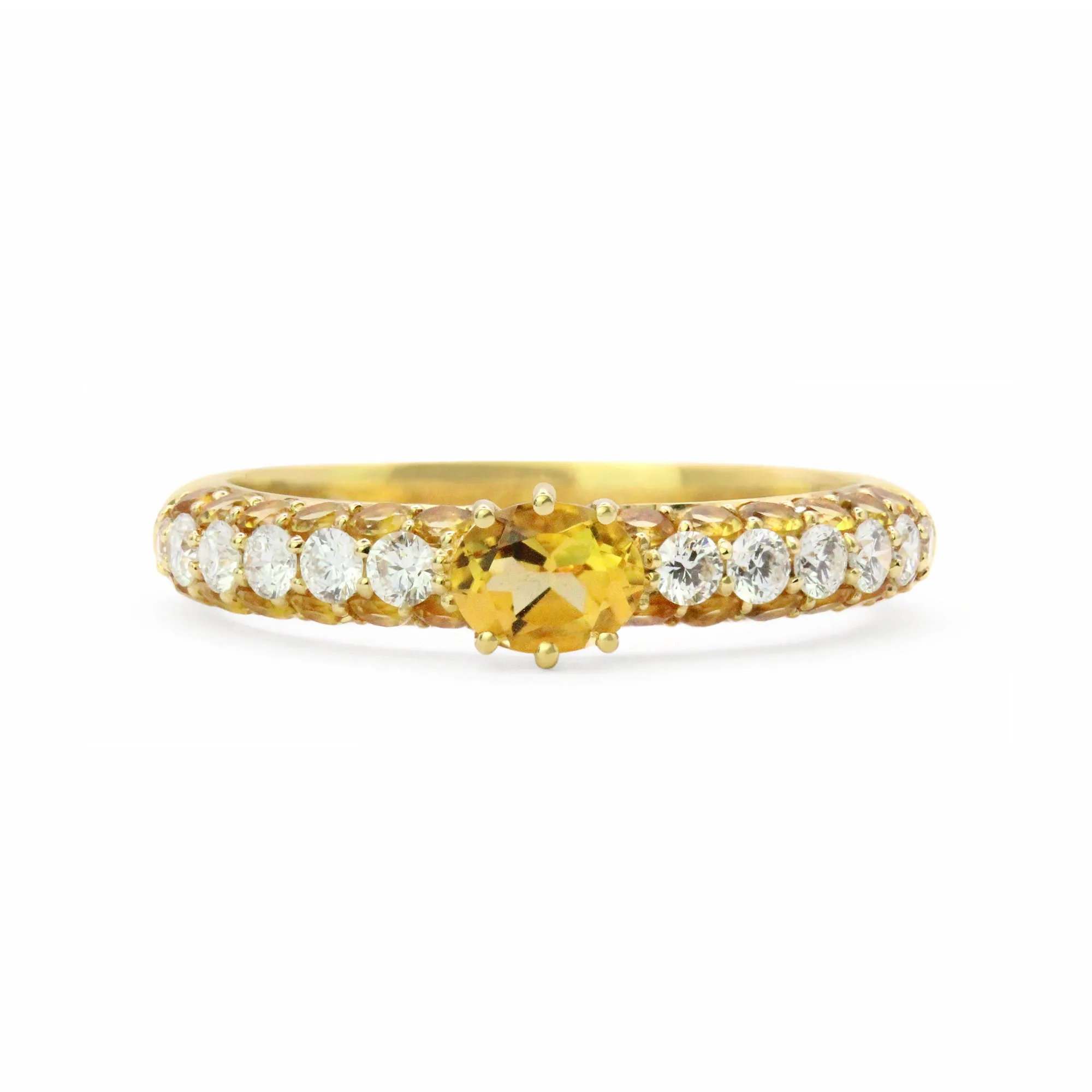 The Cirque 18K Gemstone & Diamond Ring