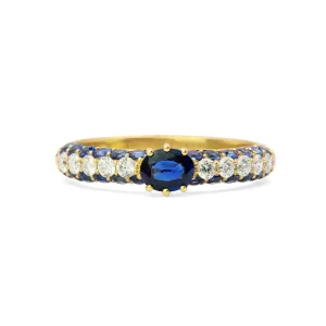 The Cirque 18K Gemstone & Diamond Ring